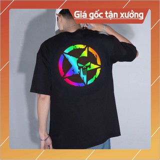 [thoitrangteen556]Áo thun mặt sau đầuu lâuu saoo Áo unisex, áo thun đôi nam nữ đen trắng from rộng, vải cotton xịn |áo u