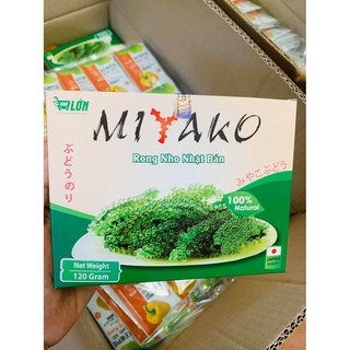 Rau rong nho Nhật 120g( hộp có 6 gói ) kèm nước sốt