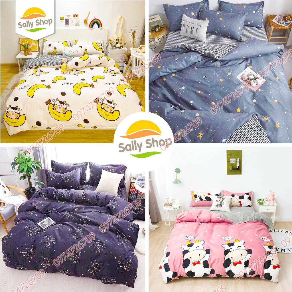 SÉT 4 MÓN GA GỐI + VỎ CHĂN LỒNG RUỘT MẪU TAM GIÁC GHI