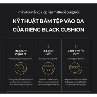 (ĐỦ BILL) PHẤN NƯỚC CUSHION HERA BLACK NEW