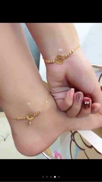 Lắc tay ,lắc chân kim tiền bạc xi vàng 18k(sỉ cực rẻ) | BigBuy360 - bigbuy360.vn