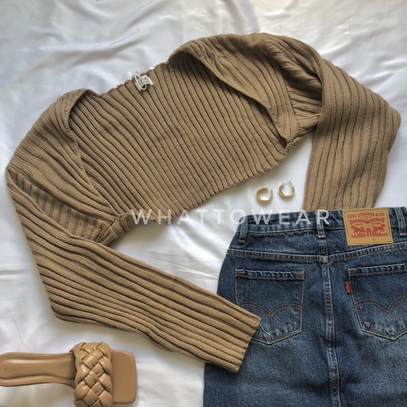 Áo cardigan len dày tay phồng cao cấp - Best Quality - Có sẵn | BigBuy360 - bigbuy360.vn