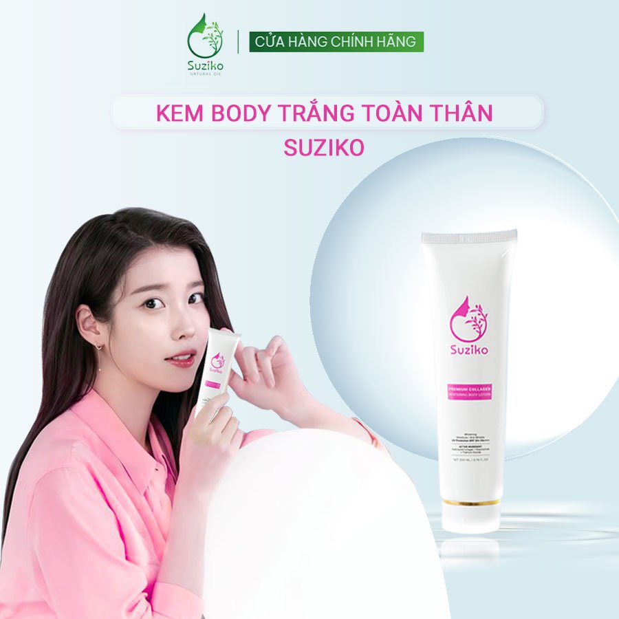 Kem Body Suziko Dưỡng Trắng Toàn Thân Với Công Nghệ Hạt Nano Phân Tử 200ml