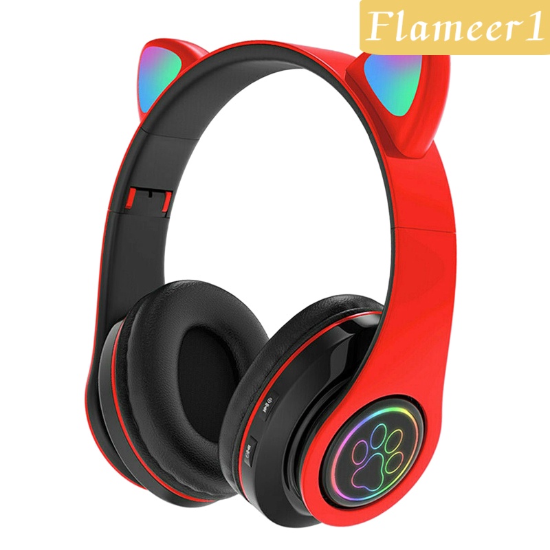 Tai Nghe Bluetooth 5.0 Không Dây Thiết Kế Hình Tai Mèo Dễ Thương