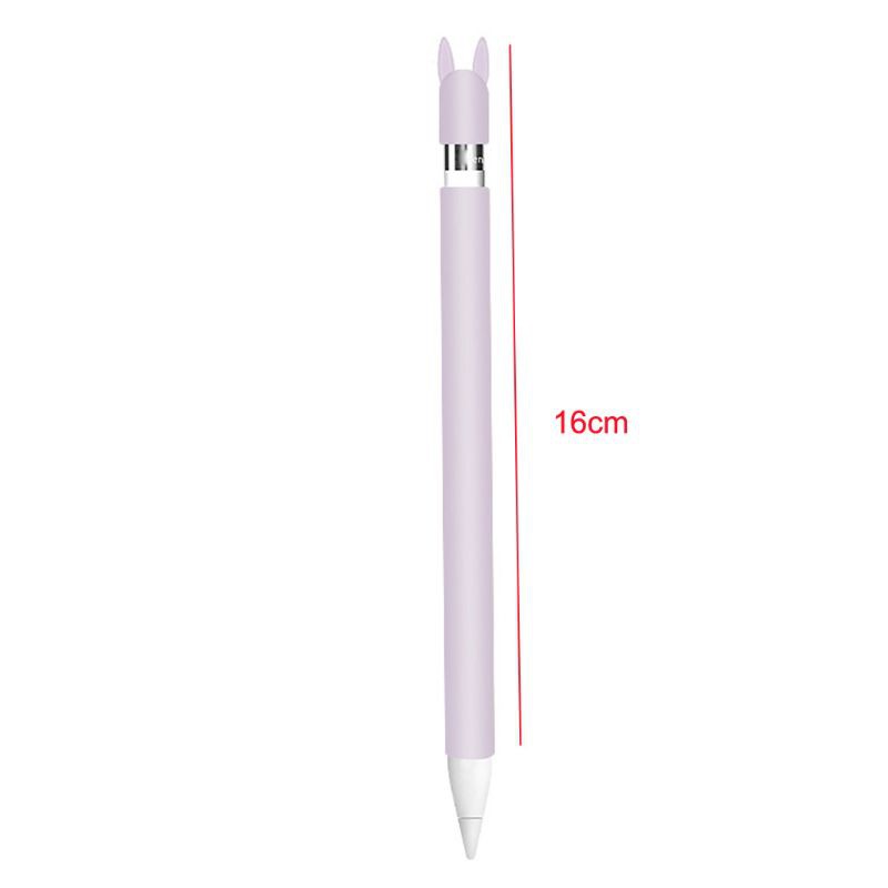 Vỏ Silicon Mềm Hình Tai Thỏ Chống Lăn Bảo Vệ Cho I-Pad Pro Pencil 1st Version