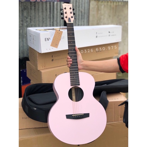 Đàn Guitar Enya X1P màu hồng - Tặng bộ phụ kiện chính hãng