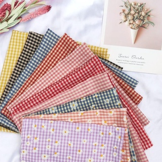 - khăn bandana/ khăn turban họa tiết kẻ caro nhiều màu