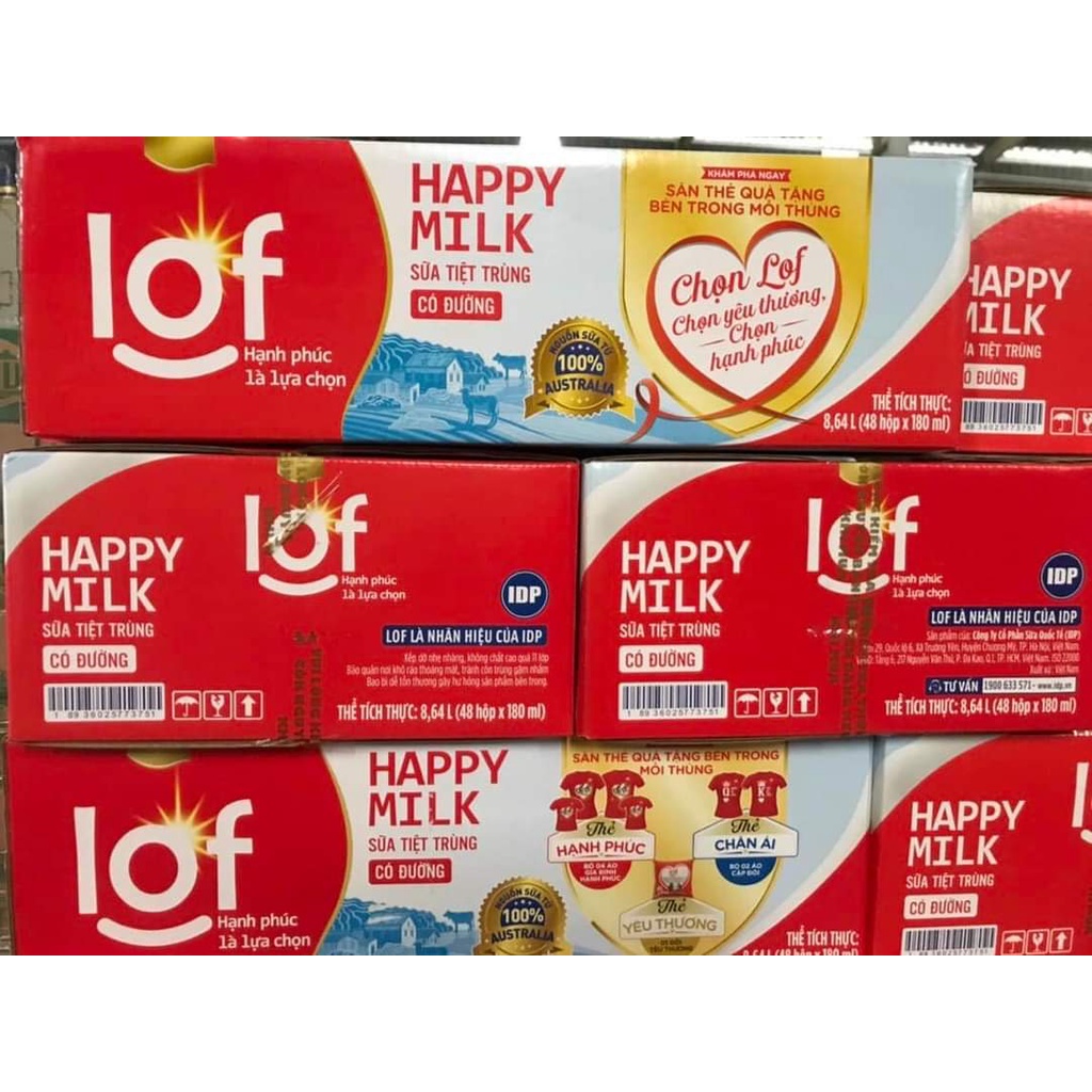 LOF HAPPY FRESH MILK SỮA TƯƠI NGUYÊN CHẤT