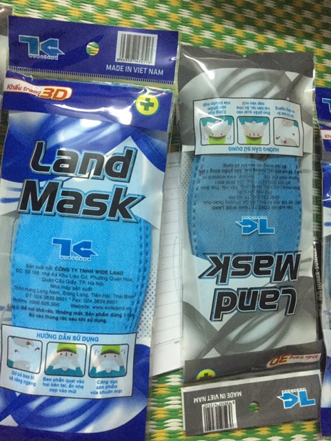 Khau Trang 3 D Land Mask khang khuan bich 6 cai | BigBuy360 - bigbuy360.vn