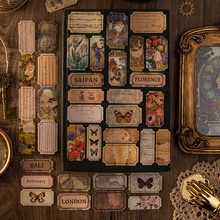 60 Tấm hình dán trang trí sổ lưu niệm họa tiết xinh xắn