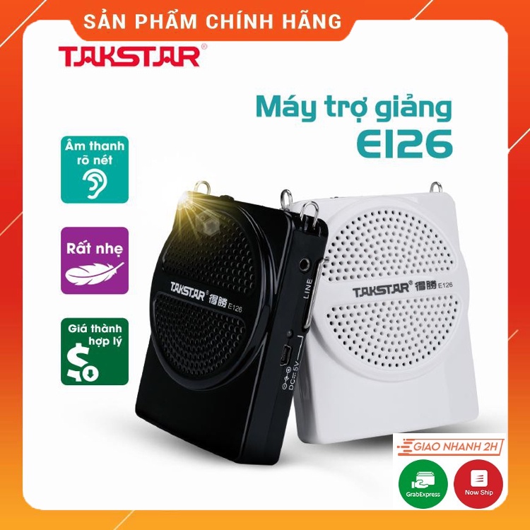 Máy Trợ Giảng Takstar E126. Sử Dụng Liên Tục Trong 10h,Gọn Nhẹ, Âm Thanh Trung Thực, Dễ Dàng Sử Dụng. Bảo Hành 12 Tháng
