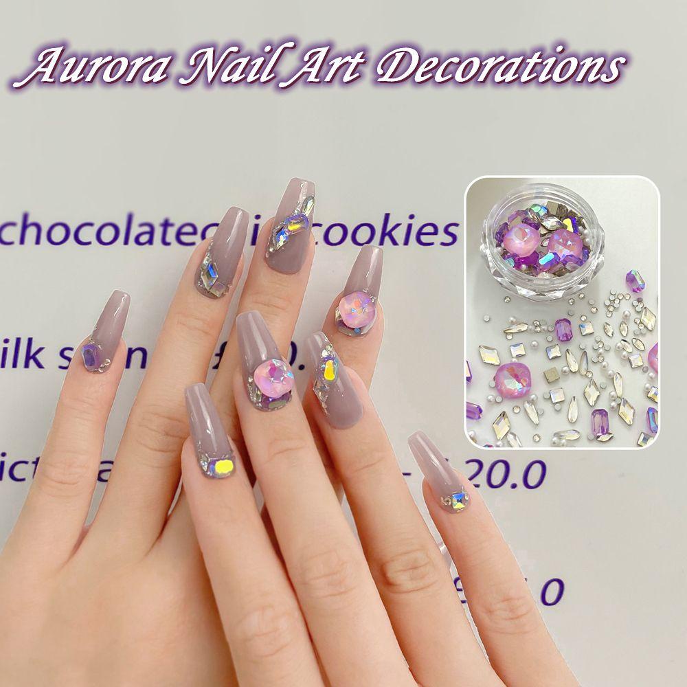 Miếng Dán Trang Trí Móng Tay Nghệ Thuật|Phụ Kiện Trang Trí Móng Tay 3D Nhiều Kích Cỡ Thời Trang Nhật Bản