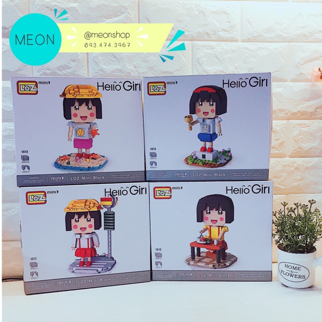 Mini Block | Đồ chơi xếp hình lego | - Nhóc Maruko - 335 pcs - Size L