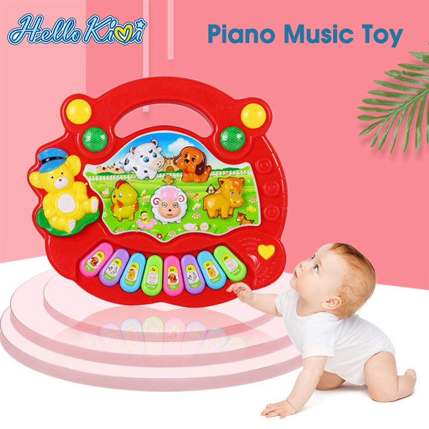 Đàn Piano Đồ Chơi HelloKimi Điện Tử Đáng Yêu Vui Nhộn Dành Cho Bé