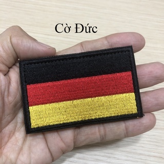 {HCM} Patch dán velcro cờ các nước **CÓ GIAO HỎA TỐC**