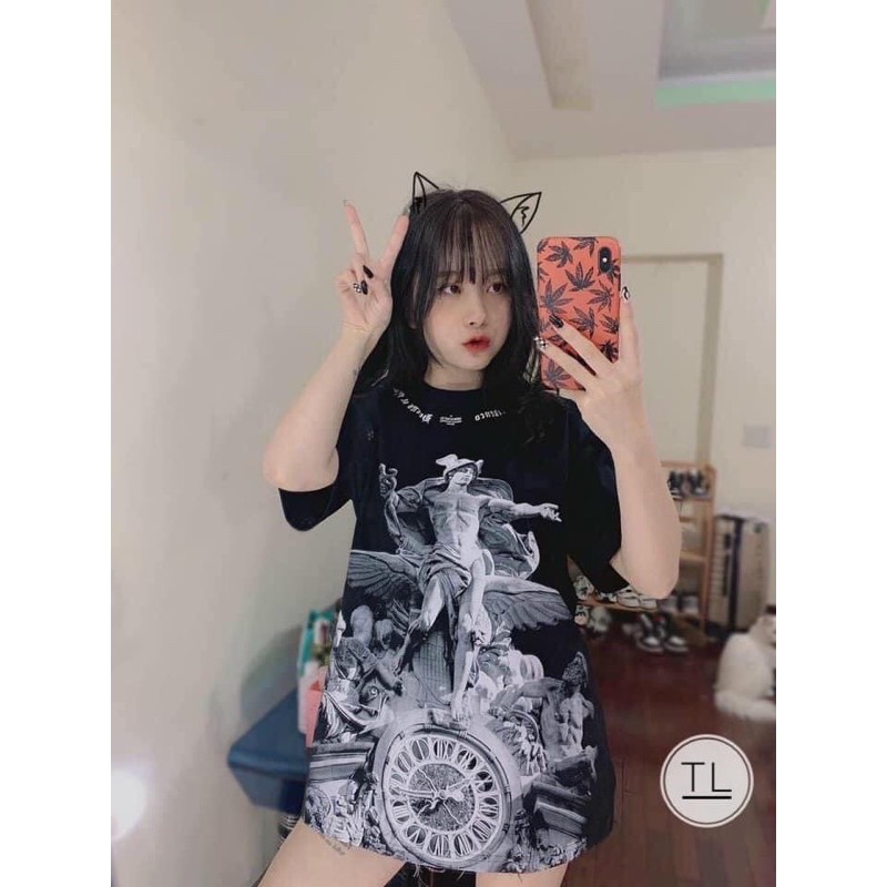 Áo Thun Tay Lỡ Mikenco Vòng Cổ CAMNHUNG Áo Thun Nam Nữ Unisex Hot Hit