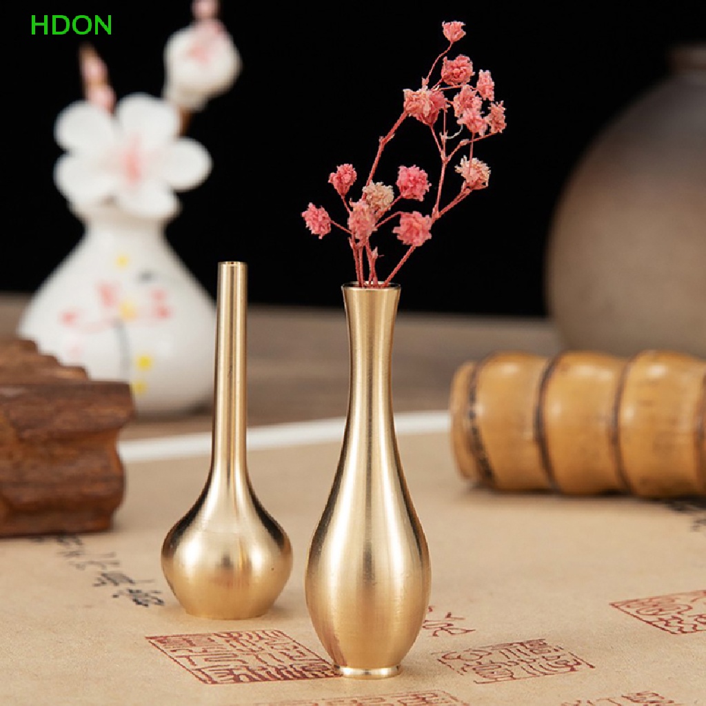 Bình Hoa Mini Bằng Đồng Nguyên Chất Trang Trí Phòng Khách