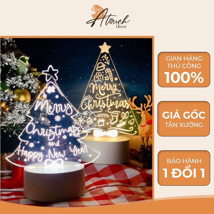 Set quà tặng giáng sinh cực xinh cho bạn gái, bạn thân, làm decor bàn học phòng ngủ, trang trí chụp ảnh mùa noel