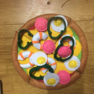 Set bánh sinh nhật bằng vải dạ handmade