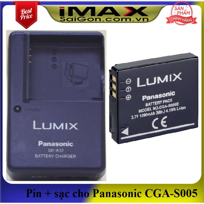 Pin sạc máy ảnh cho Panasonic CGA-S005