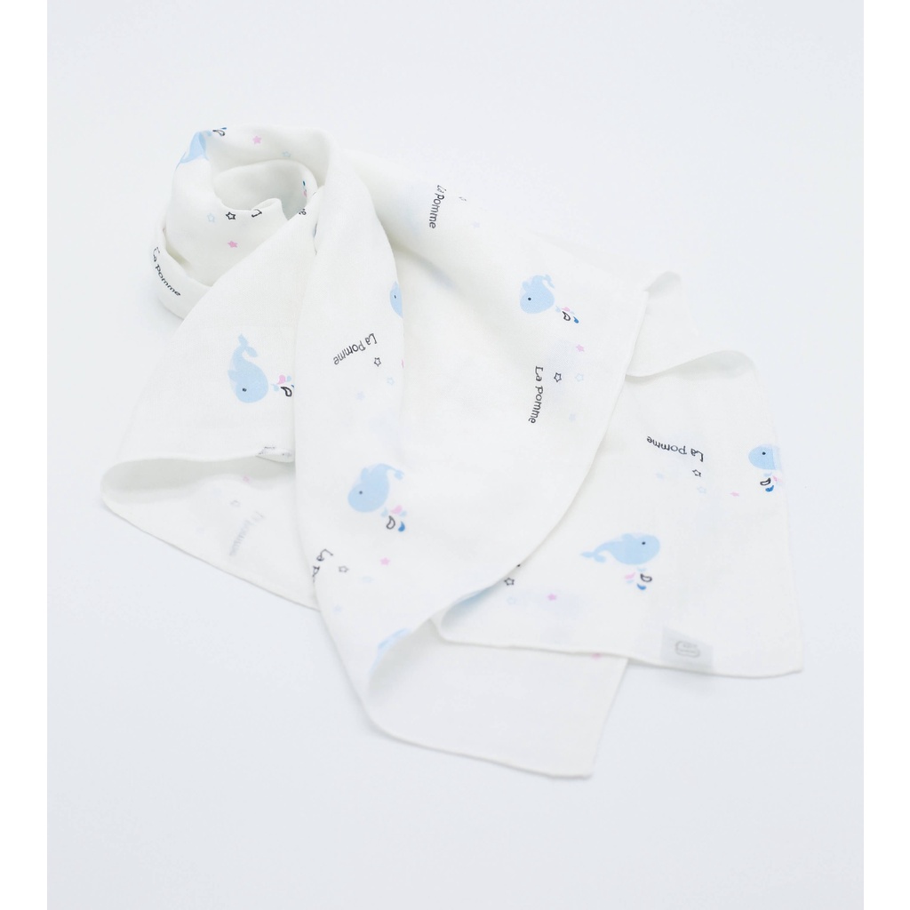 K003 Khăn La pomme đa năng sợi tre lụa  - Cá heo/Funny goose