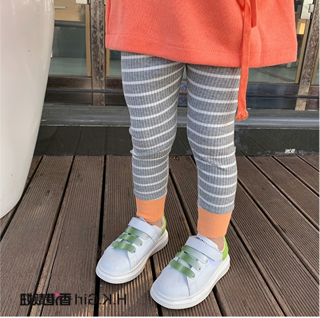 Quần Legging Dài Với Họa Tiết Sọc Dùng Cho Bé Gái