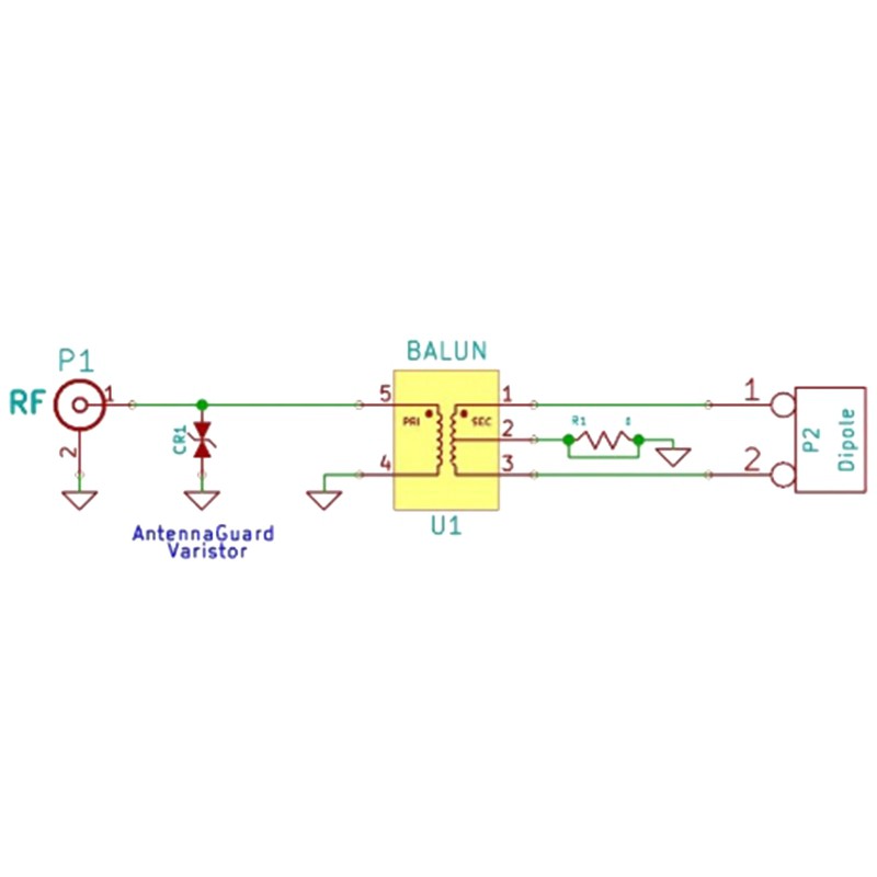 Mô Hình Ăng Ten Balun One Nine: Mini Tỉ Lệ 1: 9