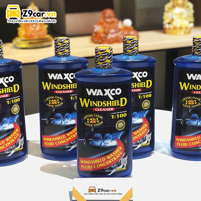 Nước rửa kính ô tô Waxco đậm đặc siêu tiết kiệm Made in Malaysia 500mll