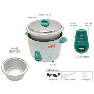 Nồi cơm điện Sharp KSH-228V