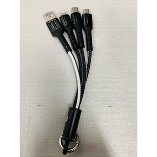 CÁP SẠC ĐA NĂNG 3 ĐẦU LIGHTNING TYPE C VÀ MICRO USB