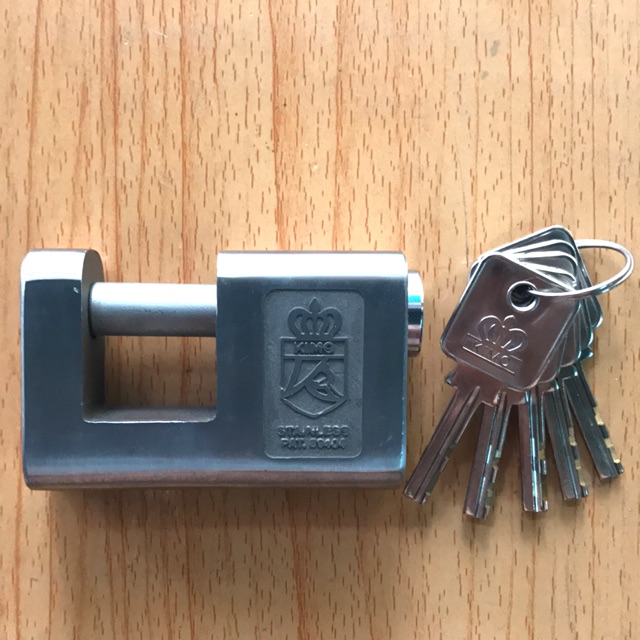 Ổ khoá cầu ngang KIMO hàng đài loan inox 304