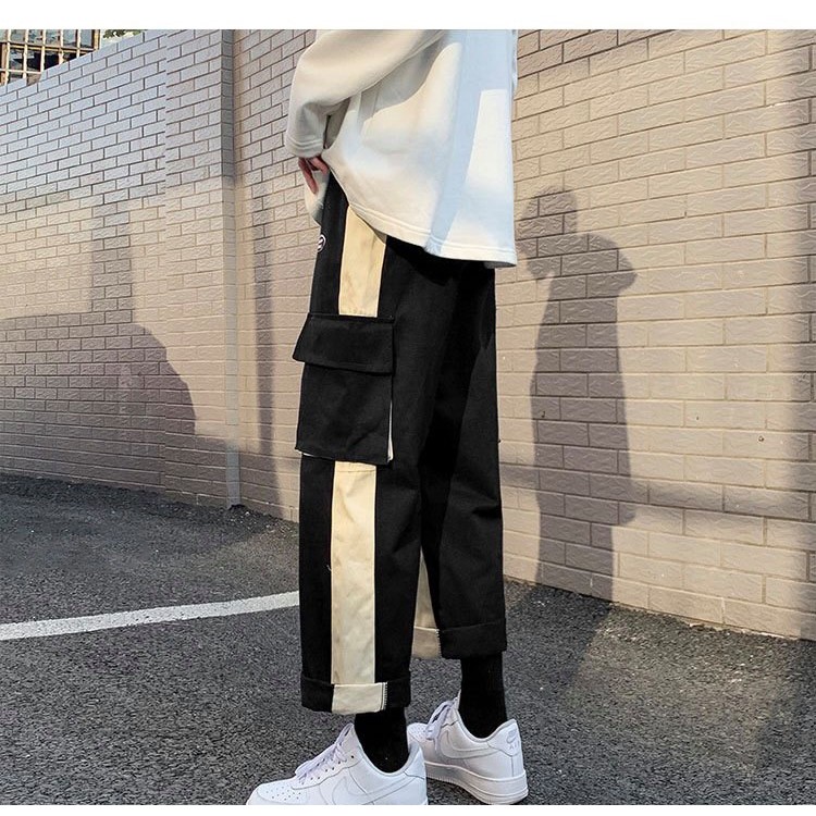 QUẦN JOGGER KAKI UNISEX PHỐI MÀU MR SMILE 99 SHOP