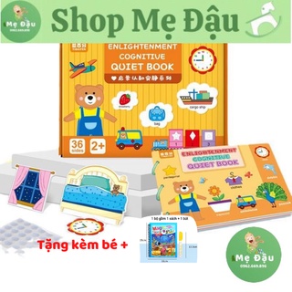 Bộ học tập bóc dán thông minh cho bé 17 chủ đề (loại cao cấp), dùng nhiều lần, giúp bé vừa chơi, vừa học tiếng Anh