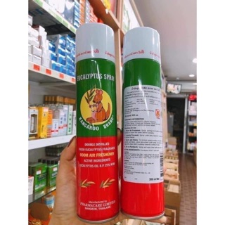 Xịt phòng tinh dầu Khuynh Diệp Kangaroo Eucalyptus Oil Spray 300mL Thái Lan
