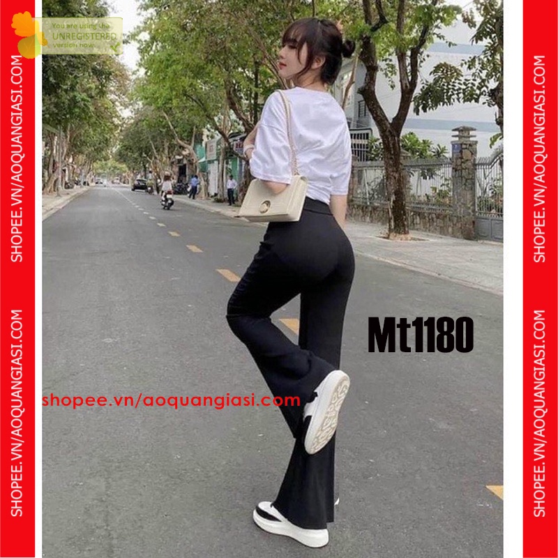 Quần Legging Dạng Loe Kiểu Hot Girl Sành điệu aoquangiasi.com mẫu hot trend không thể thiếu mt1180