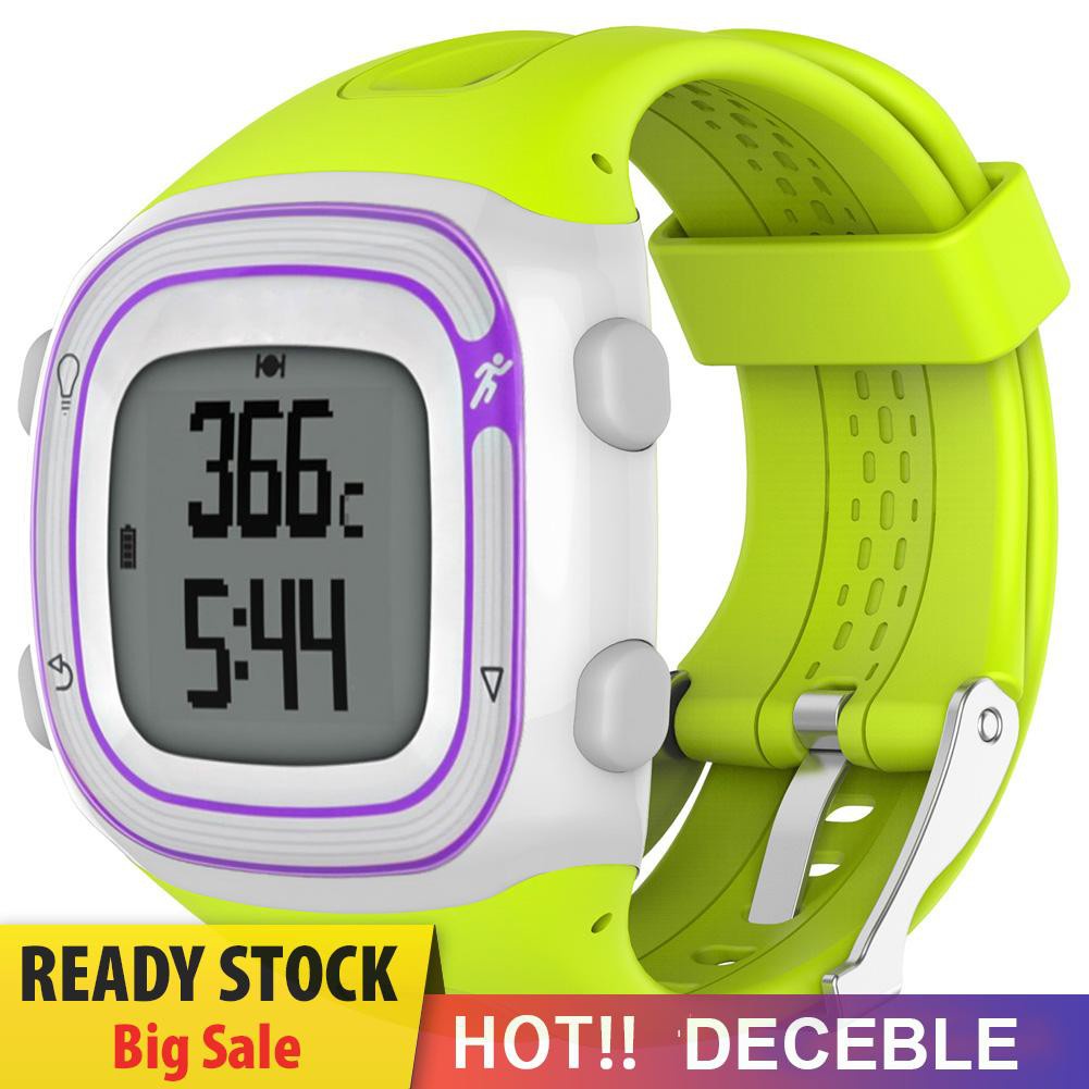 Deceble Couple Edition Silicone Watchband Replacement for Garmin Forerunner 10/15