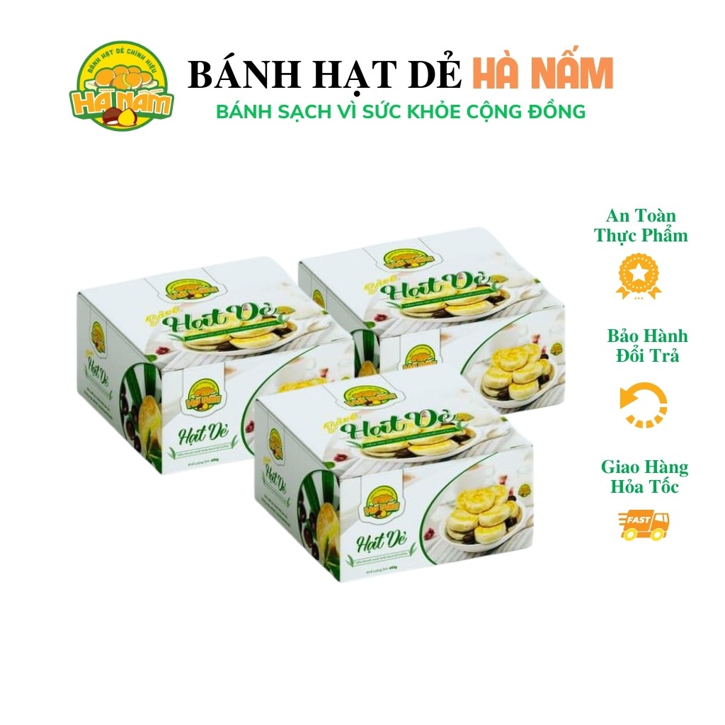 Bánh Hạt Dẻ BANHHN03 Bánh Hạt Dẻ Hà Nấm Chính Hiệu Đặc Sản SaPa Bánh Nướng Thủ Công Ăn Ngon Thơm Bùi Không Béo 3 Hộp