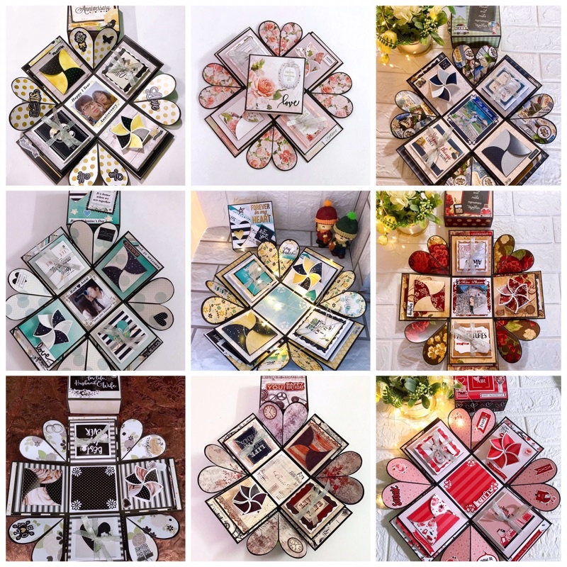 Love box - Hộp quà ảnh handmade size 11cm không bánh gato theo chủ đề - Đặt theo yêu cầu (bao in ảnh)