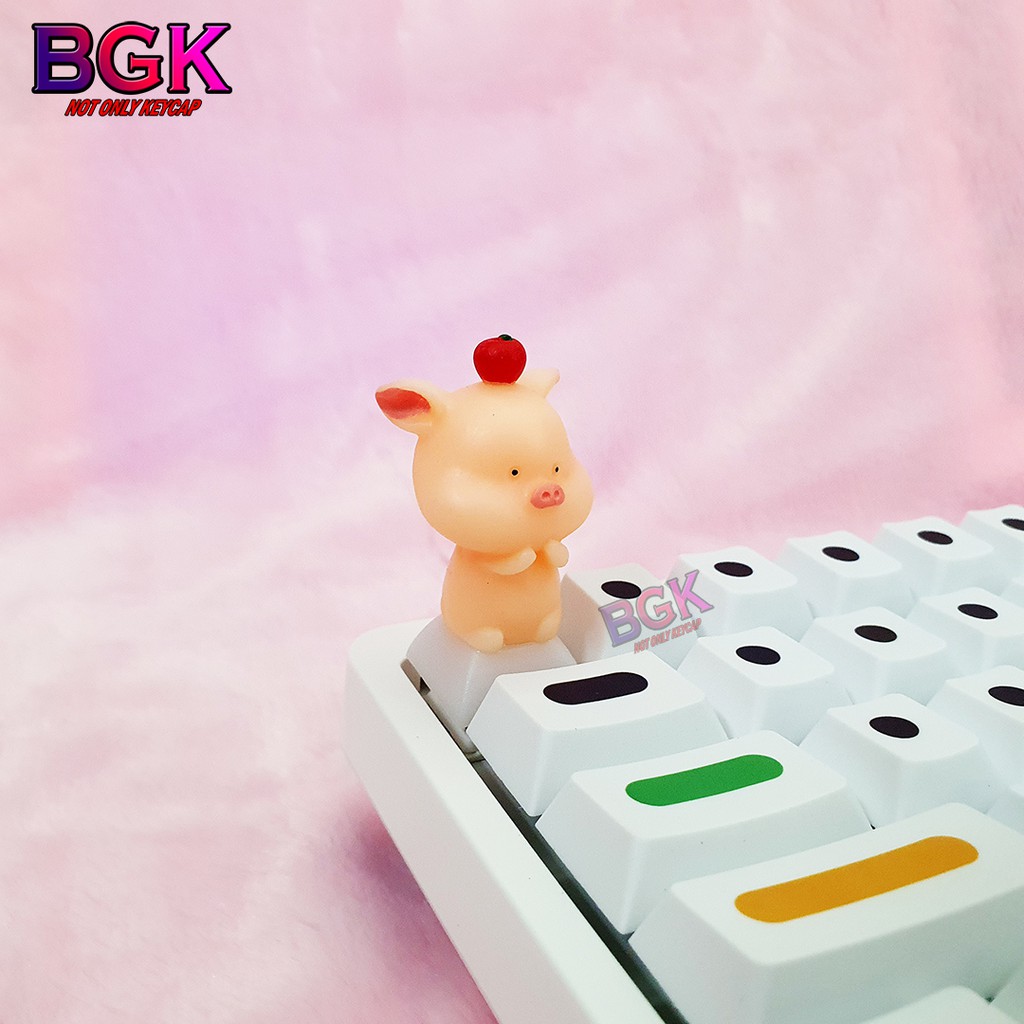 Keycap lẻ hình những chú heo dễ thương Cute Pigs Artisan keycap