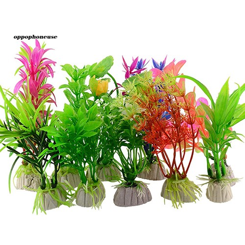 Set 10 Cỏ Nhựa Nhân Tạo Trang Trí Bể Cá