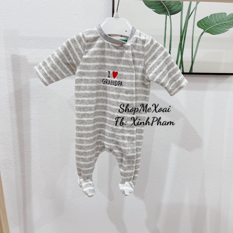 [chọn mẫu][size newborn] BỘ LIỀN THÂN Nỉ CHO BÉ SƠ SINH HÀNG XUẤT DƯ