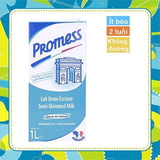 Date 1/2025-Hộp 1L sữa tươi không đường ít béo Promess