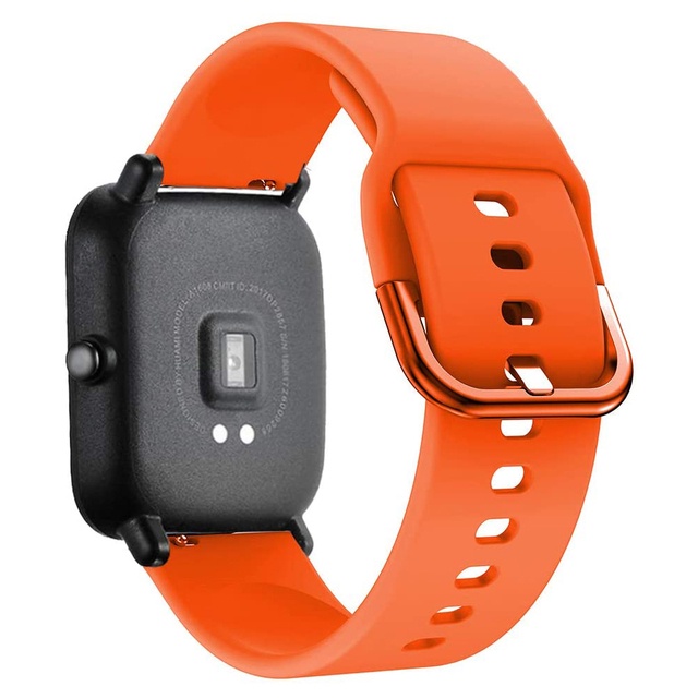 Dây Đeo Thay Thế Chất Liệu Silicon Màu Trơn Cho Amazfit Bip 3 Pro Huami Amazfit Bip U Pro Bip 3Pro Bip 3 Bip S Lite Bip Lite