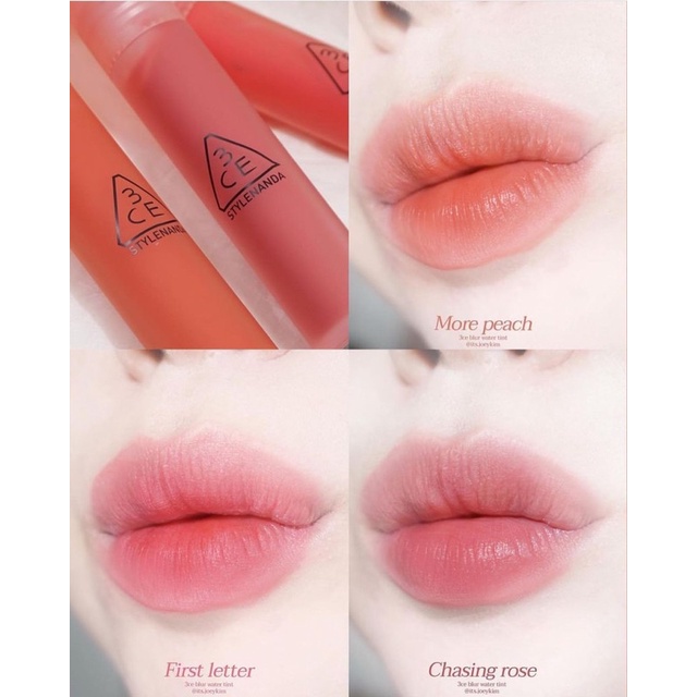 Son Kem Lì 3CE Water Blur Tint Không Lem, Lâu Trôi