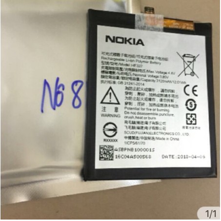 (Giảm Giá Cực Sốc)Pin xịn máy Nokia 8 (HE322) Bảo hành 6 tháng-Linh Kiện Siêu Rẻ VN