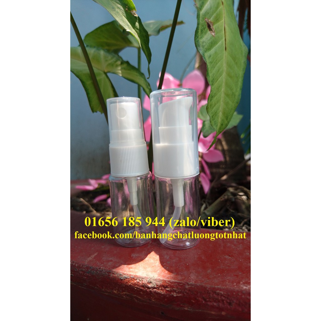 Combo 50 chai nhựa 10ml lọ phun sương xịt giọt chiết mỹ phẩm