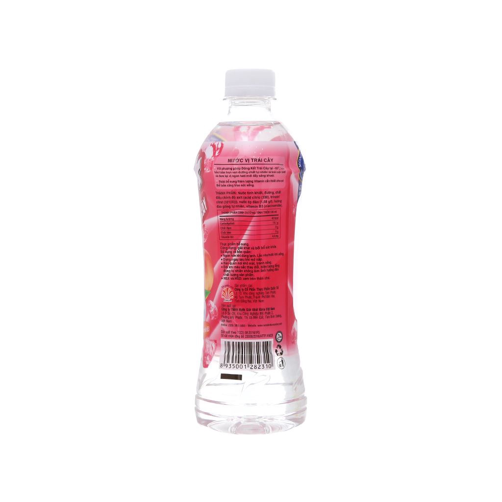 Nước trái cây Ice+ vị đào 490ml