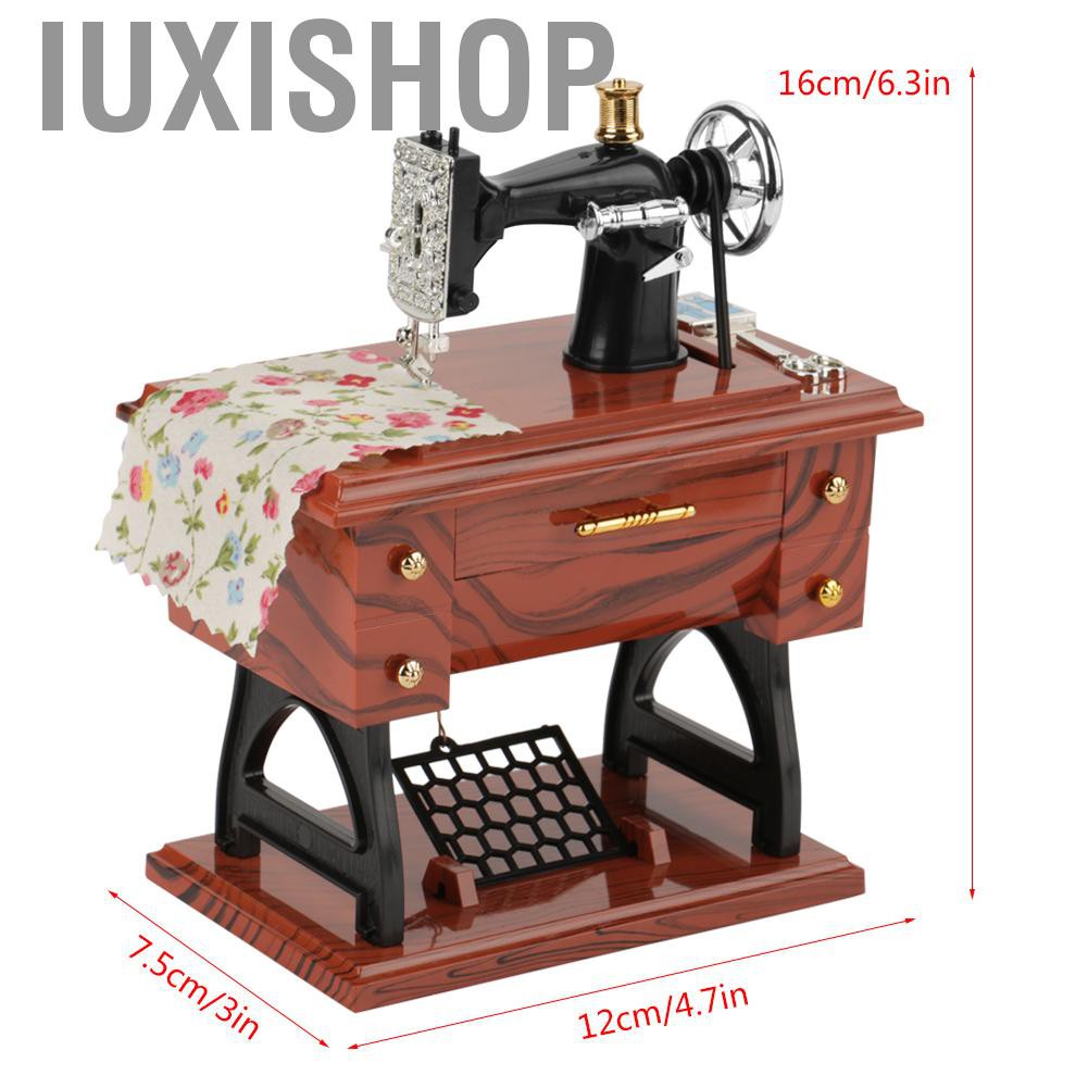 Hộp nhạc mini hình dạng máy may đồ chơi