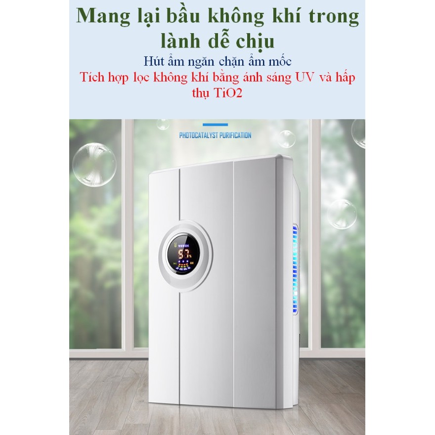 Máy hút ẩm lọc không khí  tiêu chuẩn Châu Âu ROHS Kiêm remote
