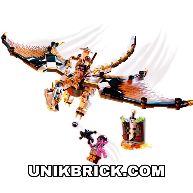 Lego UNIK BRICK 71718 Wu's Battle Dragon Cuộc chiến rồng của sư phụ Wu trong Ninjago chính hãng .